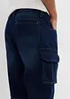 Bermuda cargo lunghi in jeans, relaxed fit, bonprix
