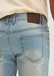 Bermuda di jeans elasticizzati con cavallo rafforzato, regular fit, bonprix