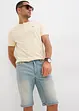 Bermuda di jeans elasticizzati con cavallo rafforzato, regular fit, bonprix