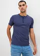 Maglia serafino a maniche corte in puro cotone, bonprix