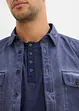 Maglia serafino a maniche corte in puro cotone, bonprix