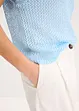 Maglione traforato in filato a nastro lucido, bonprix