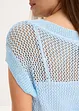 Maglione traforato in filato a nastro lucido, bonprix