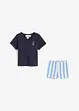 T-shirt e pantaloni corti in puro cotone biologico (set 2 pezzi), bonprix