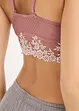 Reggiseno bustier senza ferretto con materiale riciclato, bonprix