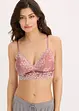 Reggiseno bustier senza ferretto con materiale riciclato, bonprix