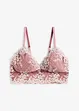 Reggiseno bustier senza ferretto con materiale riciclato, bonprix