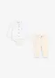 Camicia a body e pantaloni chino in puro cotone (set 2 pezzi), bonprix
