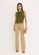 Pantaloni elasticizzati bootcut, bonprix