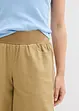 Pantaloni cropped in misto lino e cotone, bonprix