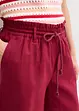 Shorts paper bag in misto lino, bonprix