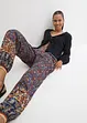 Pantaloni con elastico in vita in viscosa fluente, bonprix