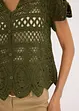 Cardigan corto effetto uncinetto, bonprix