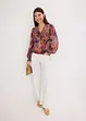 Blusa in chiffon fantasia, bonprix