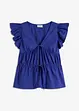 Blusa con laccetti in puro cotone, bonprix