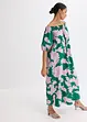 Abito con spalle scoperte in puro cotone fantasia, bonprix
