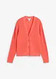 Cardigan traforato in misto lino, bonprix