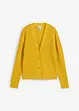 Cardigan traforato in misto lino, bonprix
