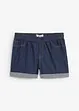Shorts di jeans, vita media, bonprix