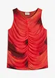 Top fantasia in mesh morbido, bonprix
