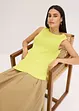 Top in maglia di cotone con lavorazione a rilievo, bonprix