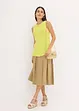 Top in maglia di cotone con lavorazione a rilievo, bonprix