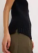 Top in maglia di cotone con lavorazione a rilievo, bonprix