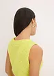 Top in maglia di cotone con lavorazione a rilievo, bonprix