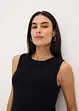 Top in maglia di cotone con lavorazione a rilievo, bonprix