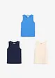 Top in puro cotone biologico (pacco da 3), bonprix