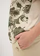 Maglia con fascia di pizzo e fantasia paisley, bonprix