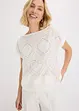 Maglia con ricami traforati, bonprix