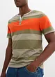 Maglia serafino a maniche corte, bonprix