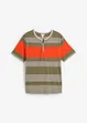 Maglia serafino a maniche corte, bonprix