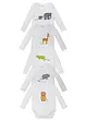 Body a maniche lunghe in cotone biologico (pacco da 5), bonprix