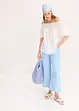 Pantaloni culotte in misto cotone elasticizzato, bonprix