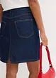 Gonna di jeans low stretch, vita media, bonprix