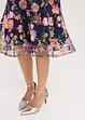 Abito midi con ricamo floreale, bonprix