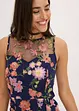 Abito midi con ricamo floreale, bonprix