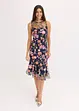Abito midi con ricamo floreale, bonprix