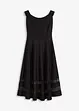 Abito con spalle scoperte, pizzo e cintura, bonprix