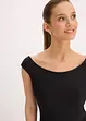 Abito con spalle scoperte, pizzo e cintura, bonprix