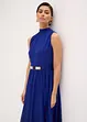 Abito di chiffon con colletto e inserto in vita, bonprix