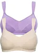 Reggiseno senza ferretto con cotone biologico (pacco da 2), bonprix