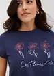 T-shirt basic con stampa (pacco da 2), bonprix