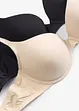 Reggiseno push-up con ferretto e cotone (pacco da 2), bonprix