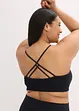 Bustier feel comfort senza cuciture con spalline incrociate dietro, bonprix