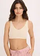 Reggiseno bustier a coste senza cuciture Feel Comfort, bonprix