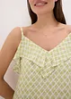 Abito midi con ruches, bonprix