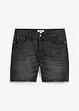 Bermuda elasticizzati in jeans con orli aperti, relaxed fit, bonprix